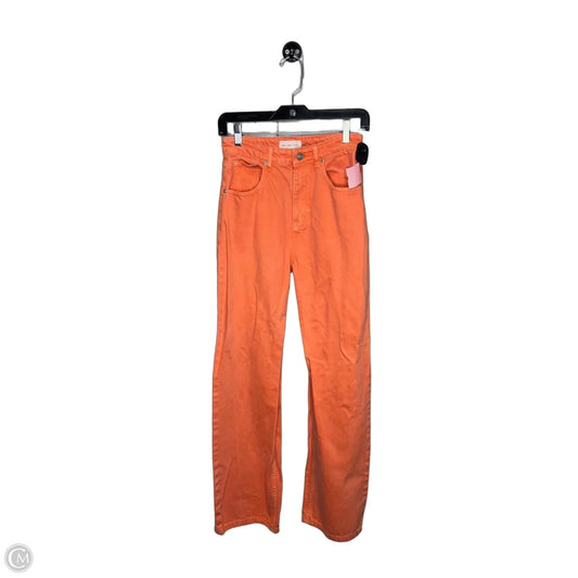 Jeans Straight By Grey Lab In Orange, Size: S