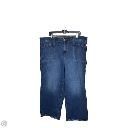Jeans Wide Leg By Torrid In Blue Denim, Size: 24