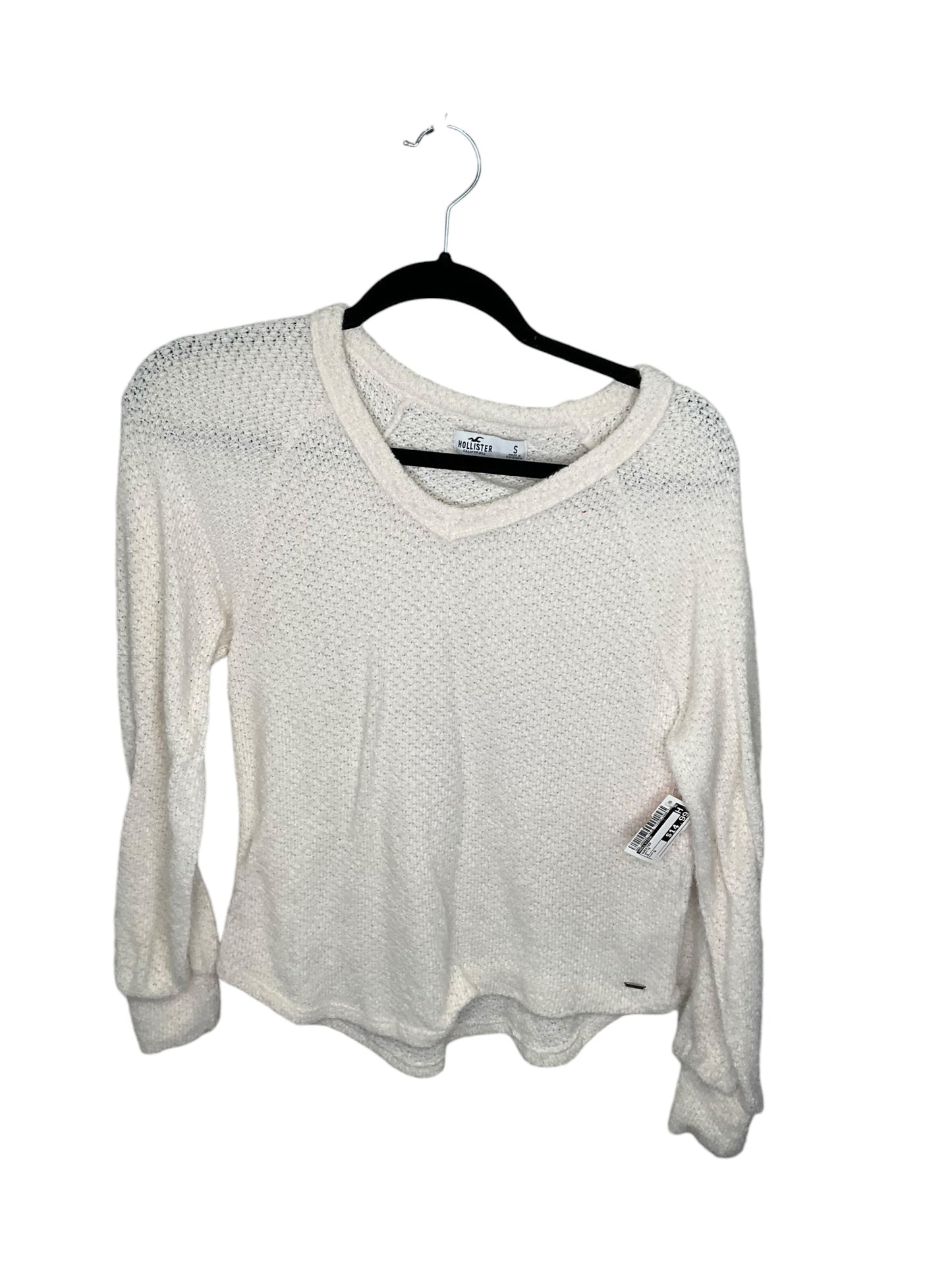 Sweater By Hollister In White, Size: S