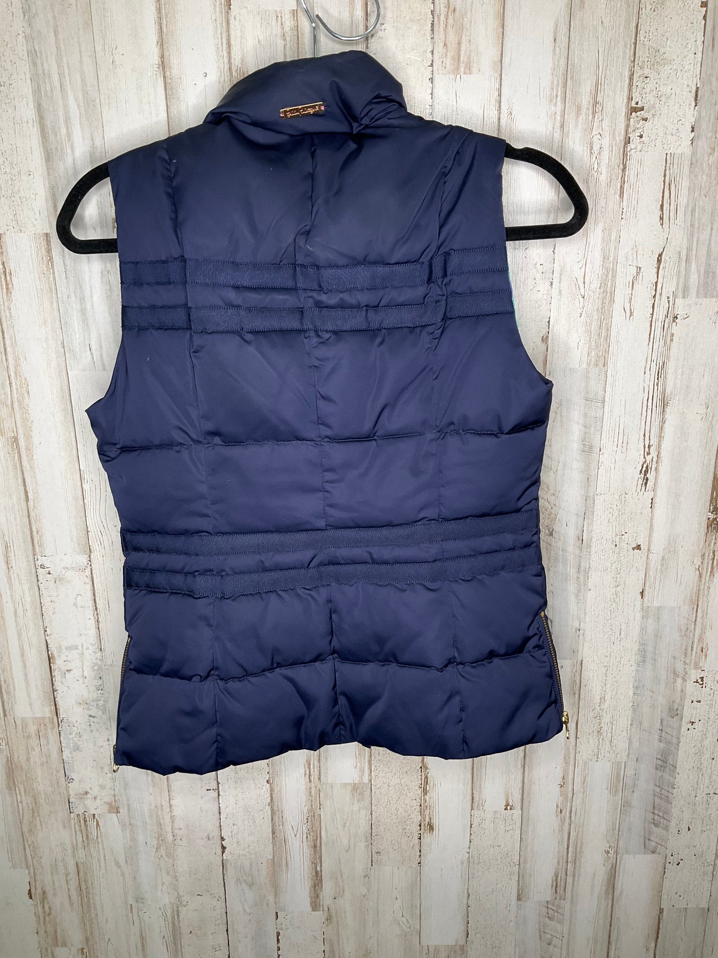 Vest Puffer & Quilted By Lilly Pulitzer In Blue, Size: Xs