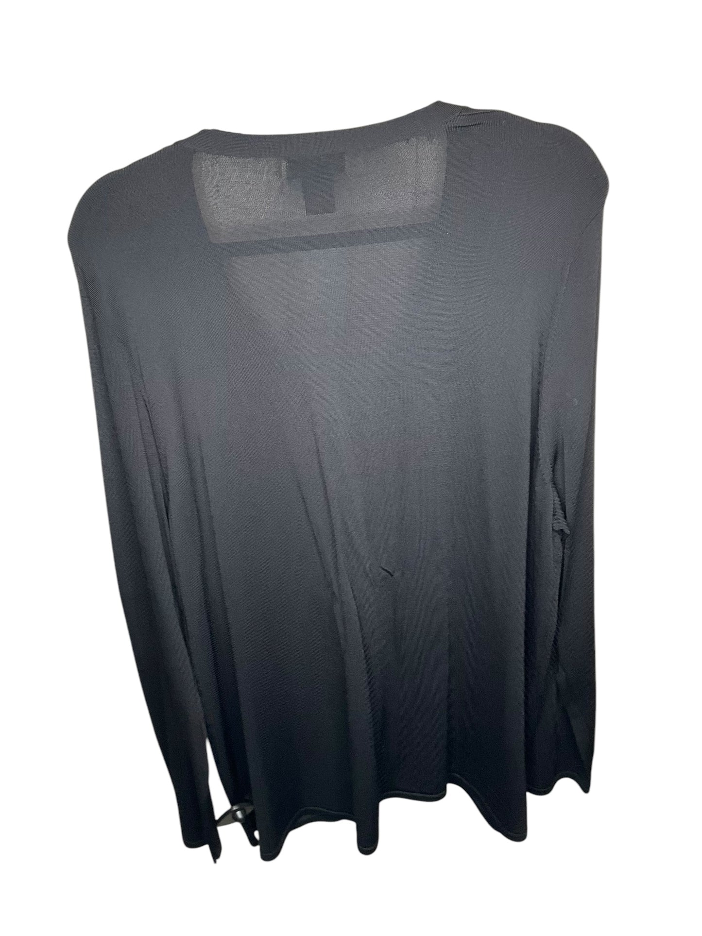 Sweater Cardigan By Clothes Mentor In Black, Size: 2x