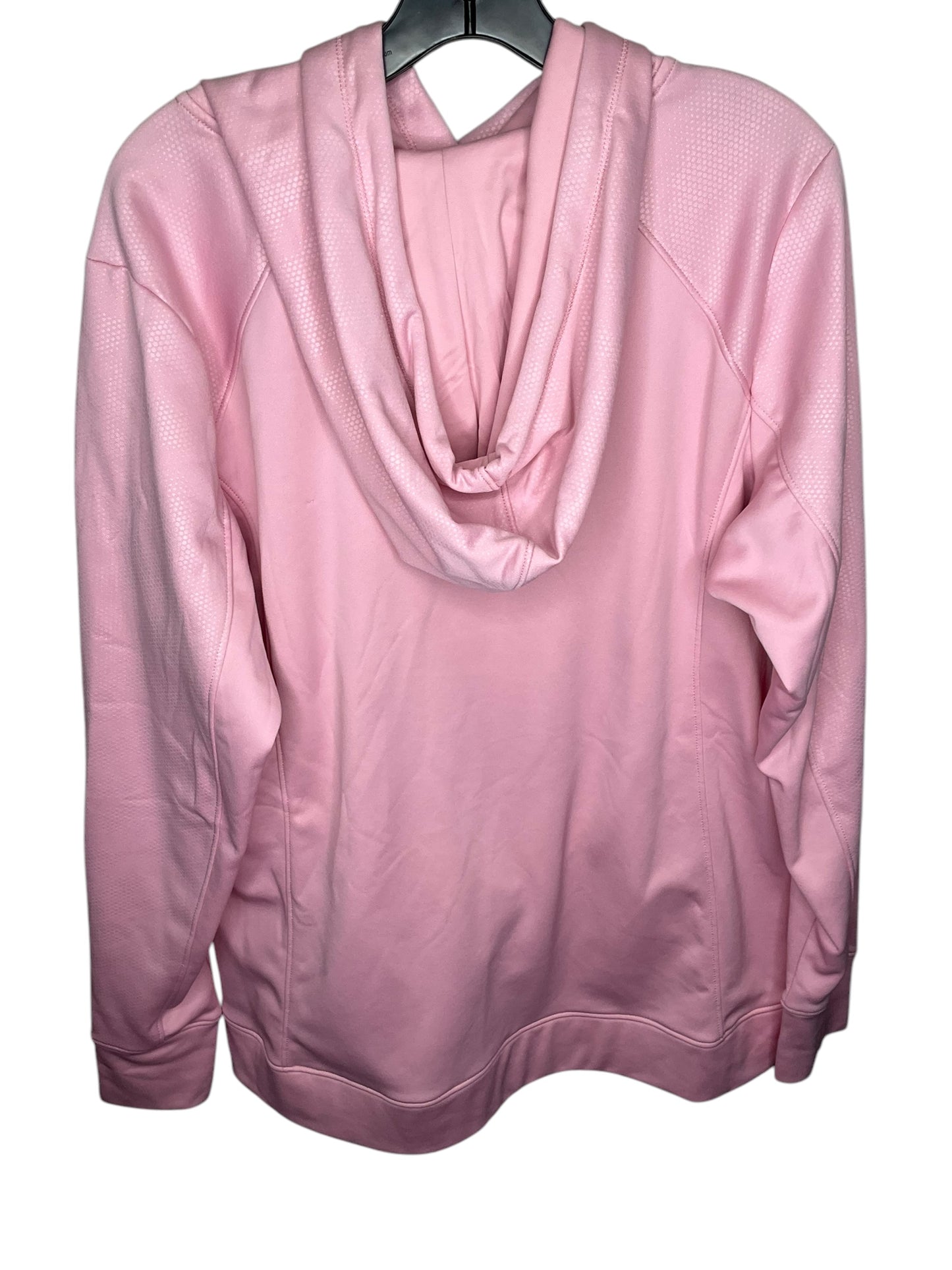 Athletic Sweatshirt Hoodie By Bcg In Pink, Size: 1x