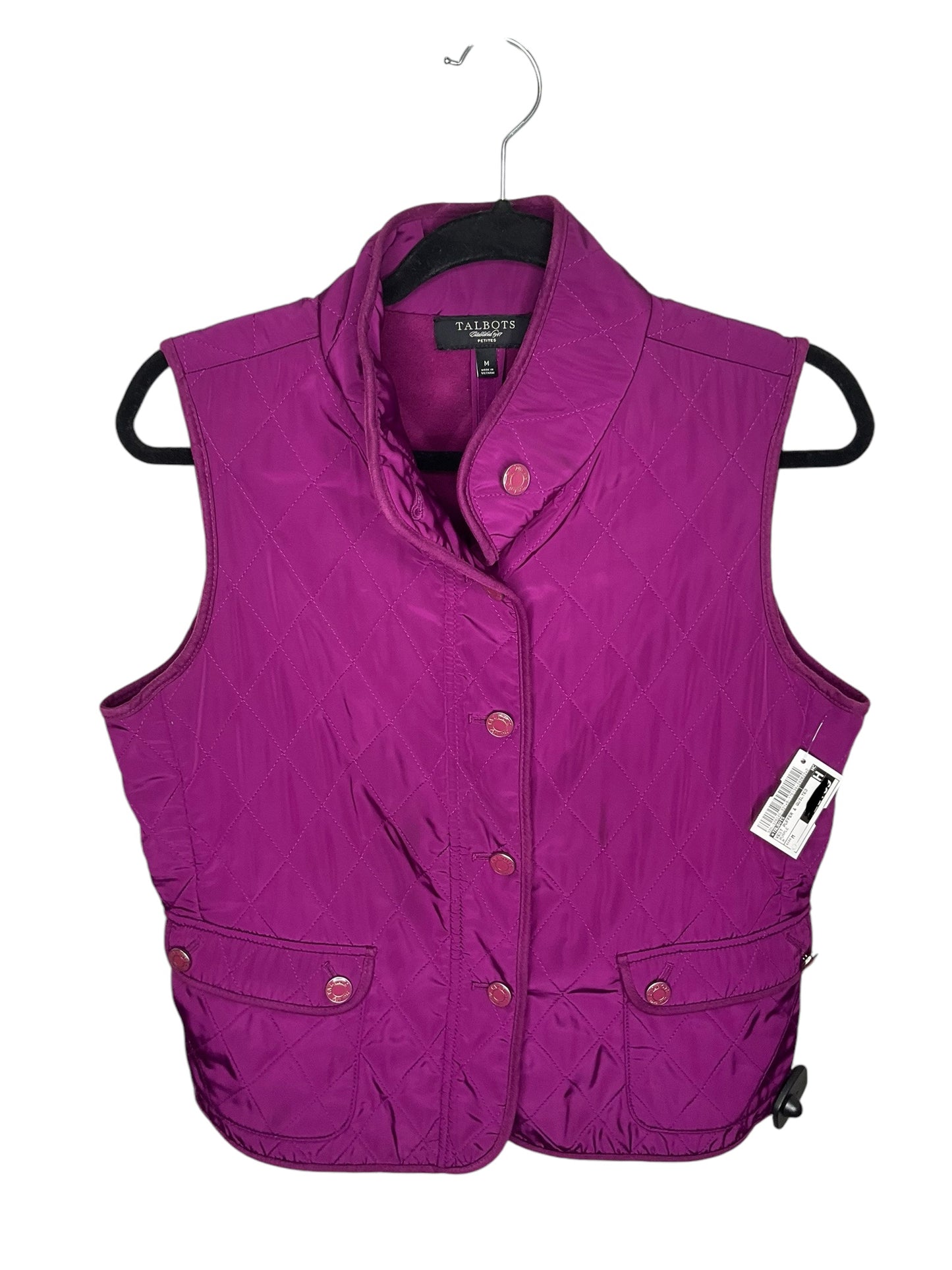 Vest Puffer & Quilted By Talbots In Purple, Size: M