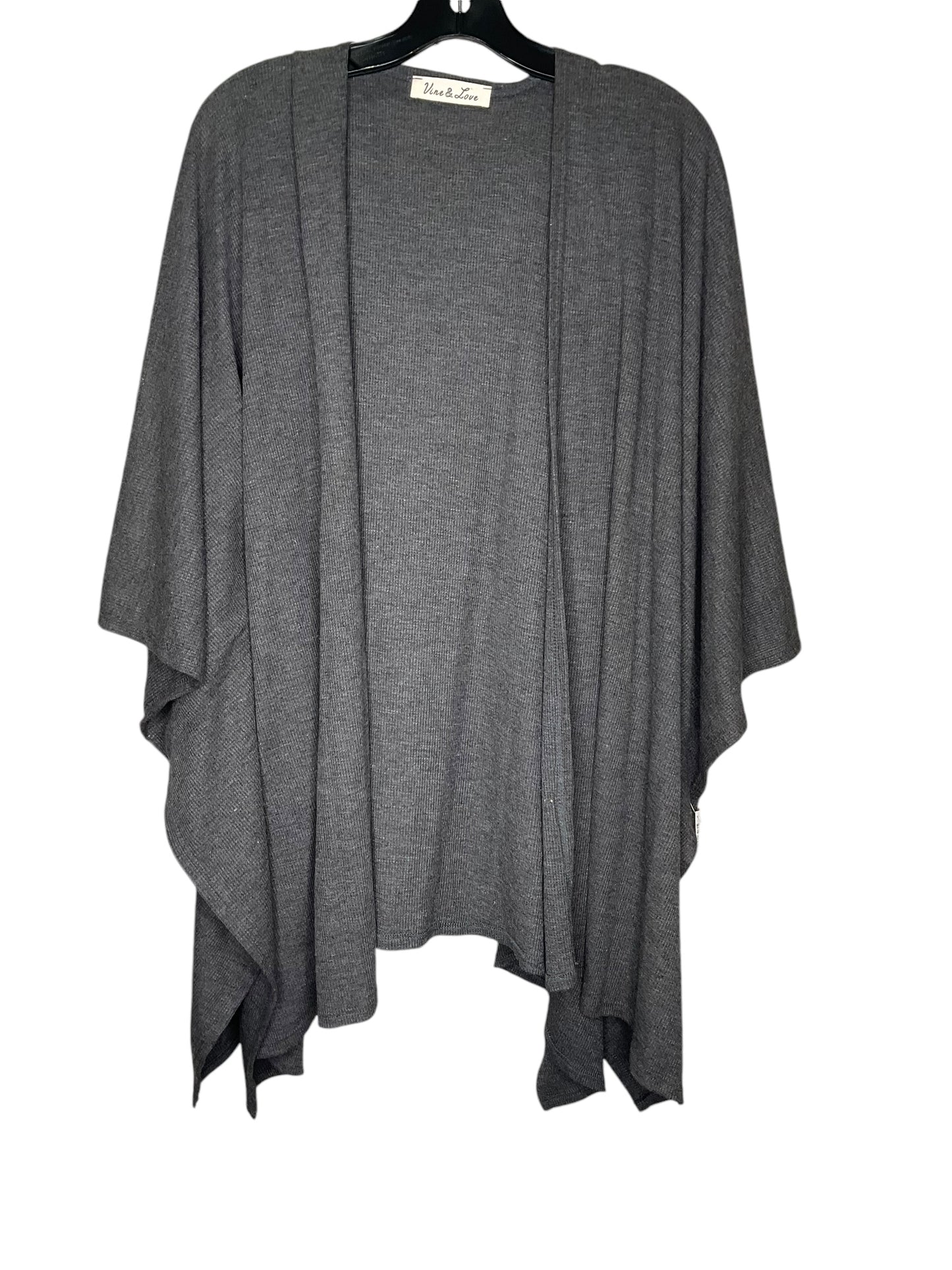 Shawl By Clothes Mentor In Grey, Size: Osfm