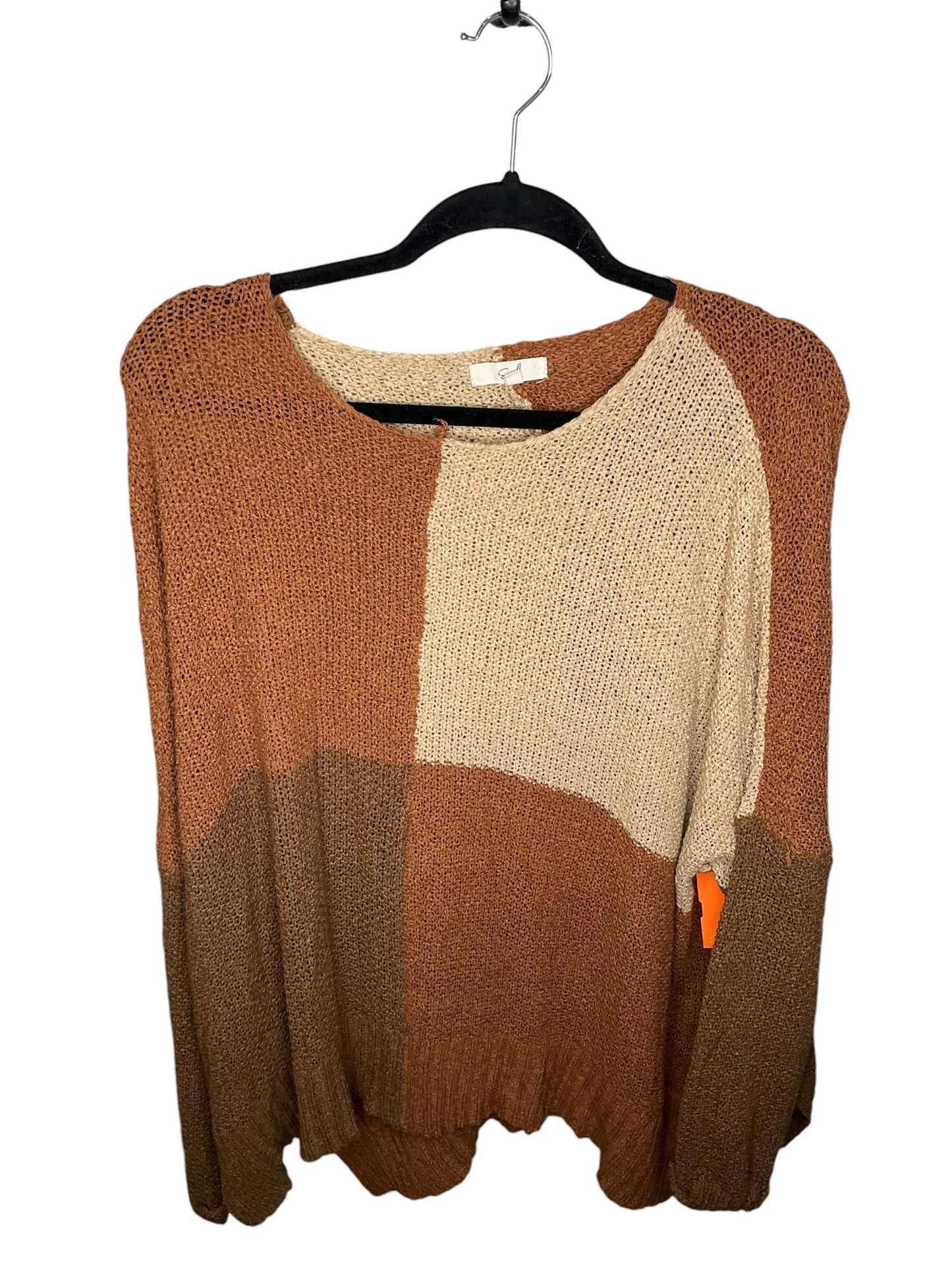 Sweater By Easel In Brown, Size: M