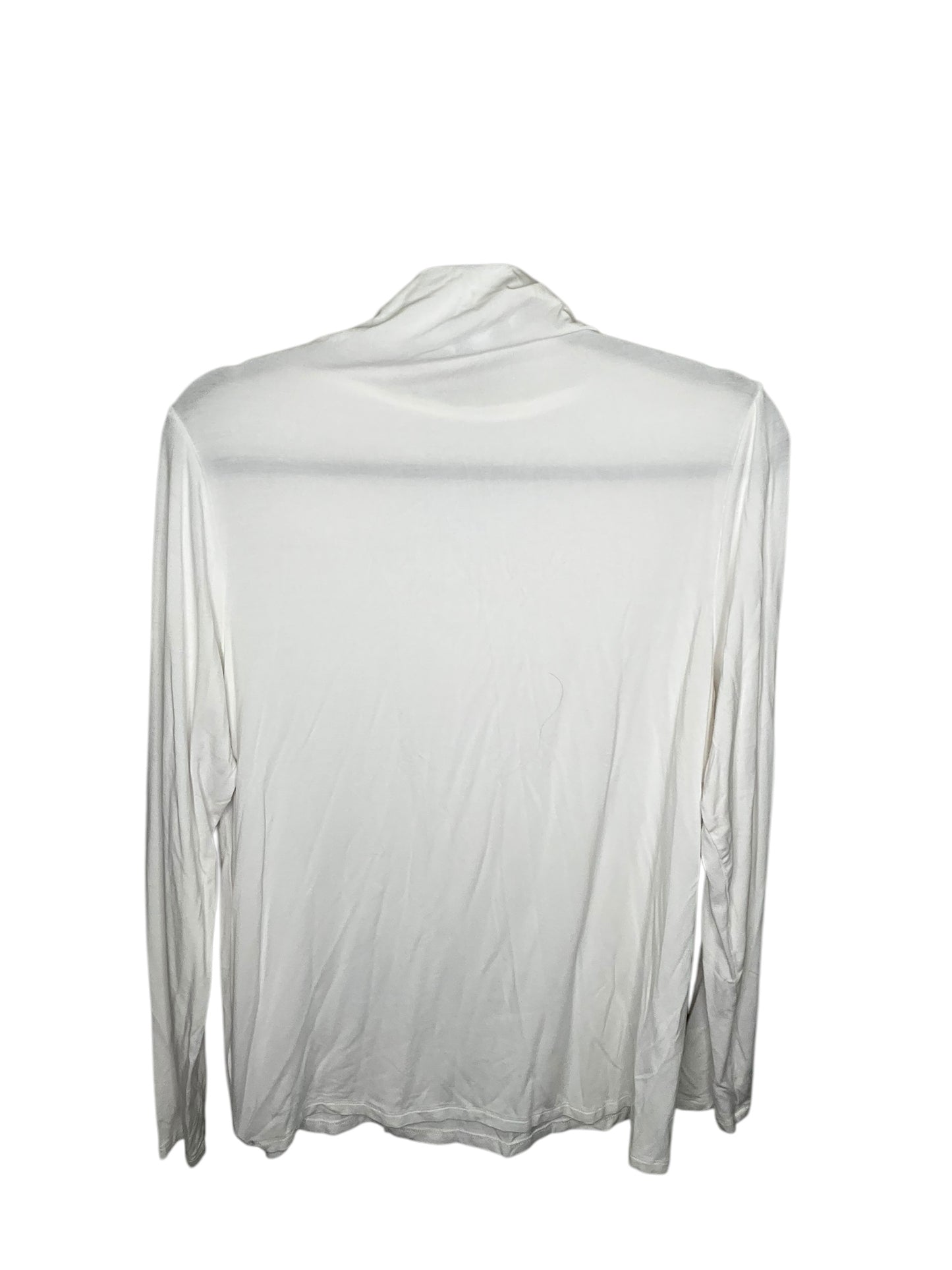 Top Long Sleeve By Liverpool In White, Size: L