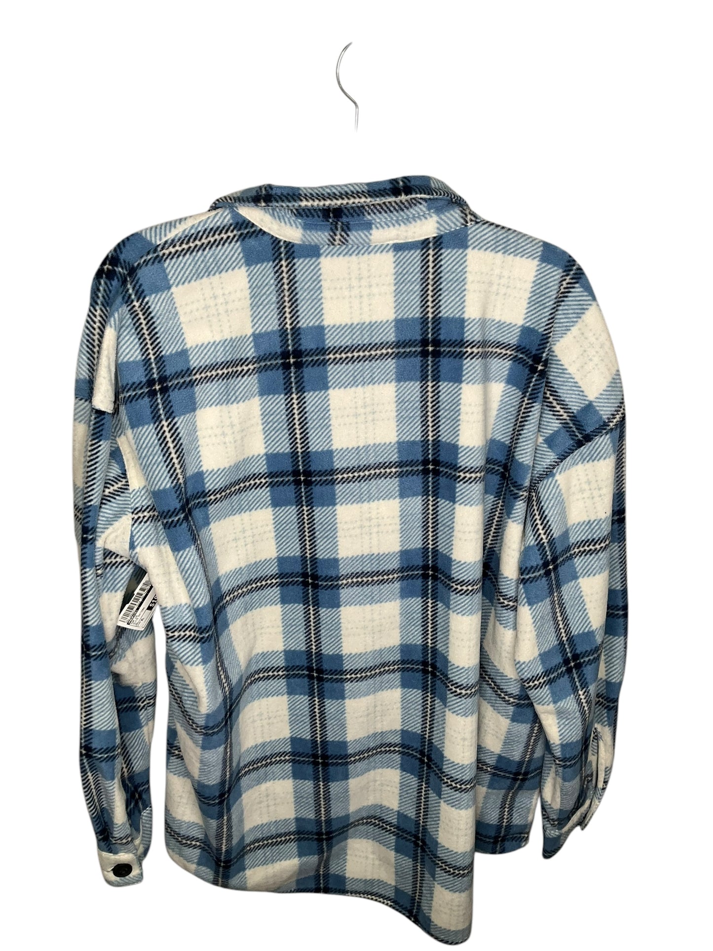 Top Long Sleeve By Maurices In Plaid Pattern, Size: Xl