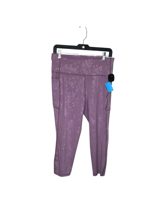 Athletic Leggings By Zyia In Purple, Size: 12