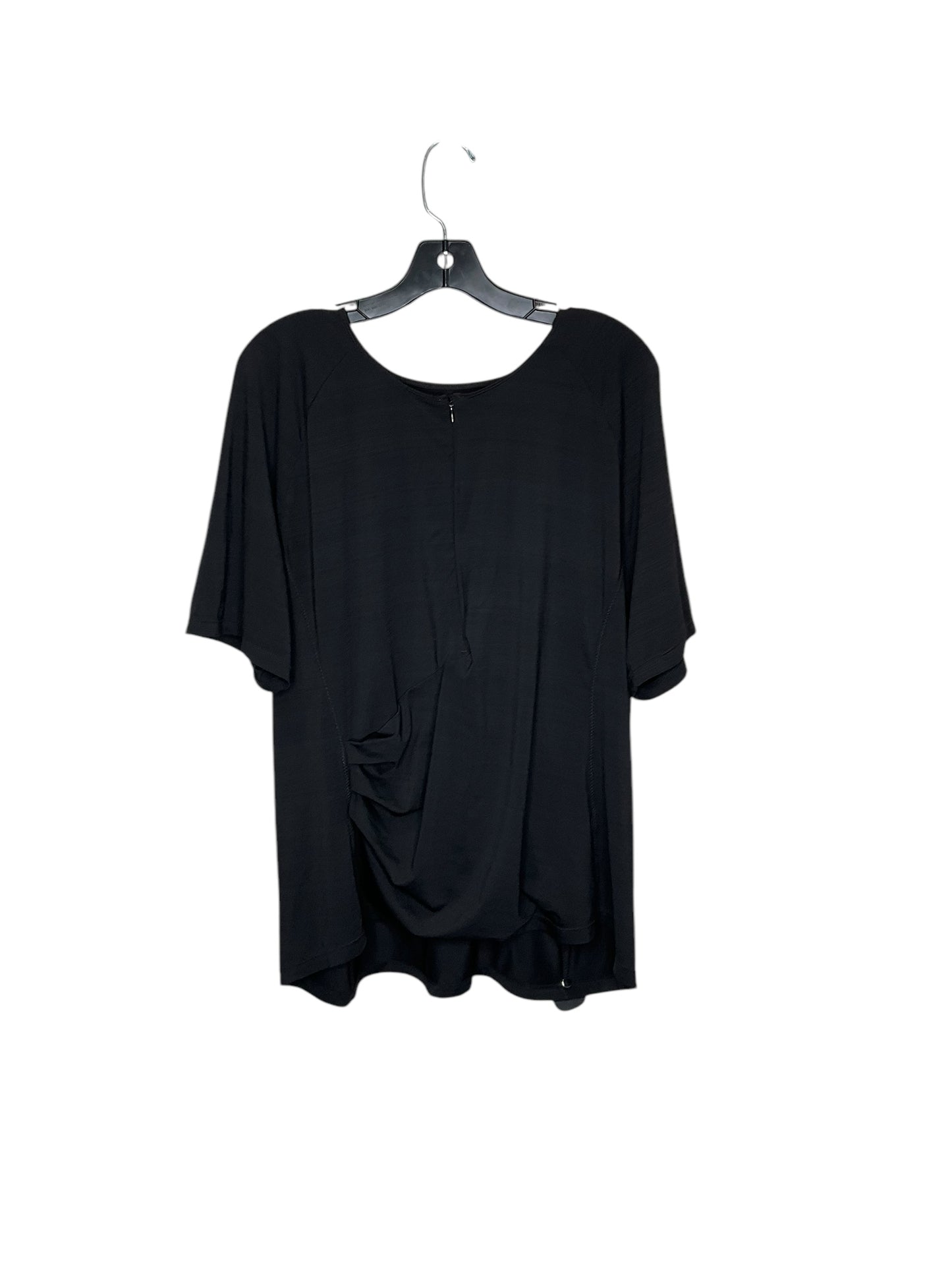 Top Short Sleeve By Athleta In Black, Size: 2x