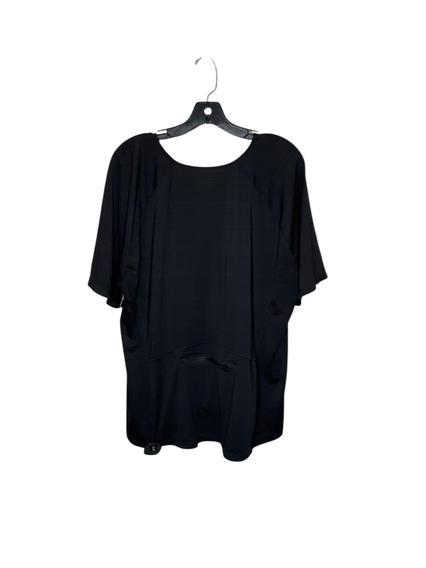 Top Short Sleeve By Athleta In Black, Size: 2x