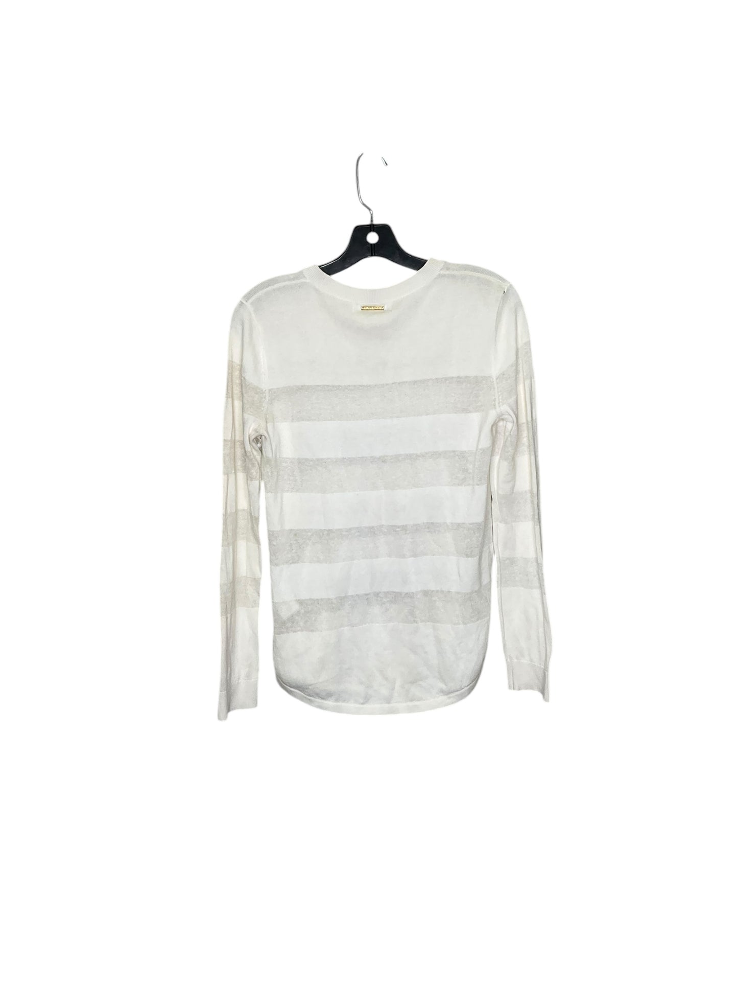 Top Long Sleeve Designer By Michael Kors In Striped Pattern, Size: M