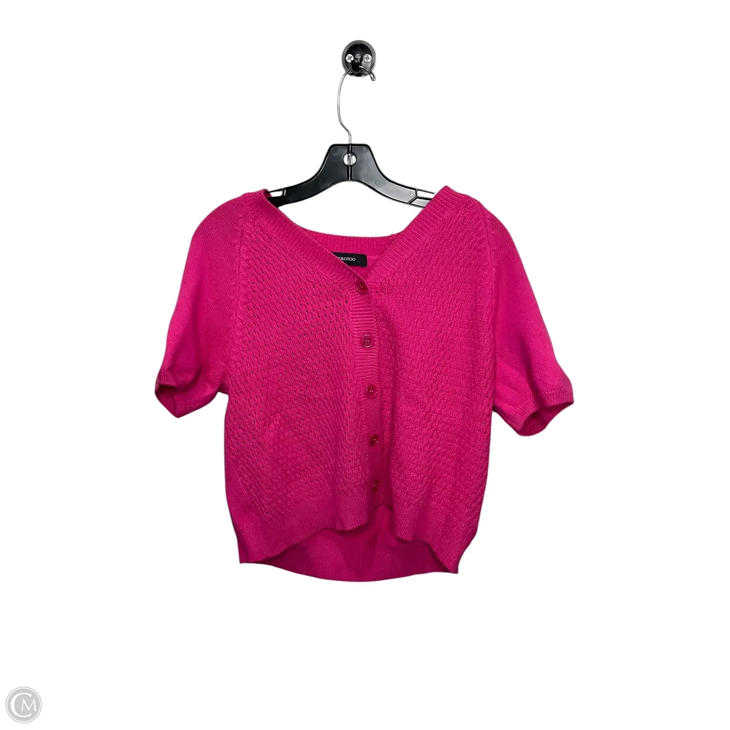 Cardigan By Clothes Mentor In Pink, Size: M