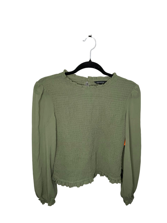 Top Long Sleeve By Clothes Mentor In Green, Size: M