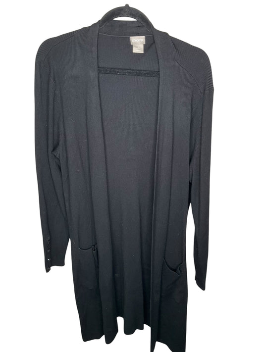 Cardigan By Chicos In Black, Size: Xxl