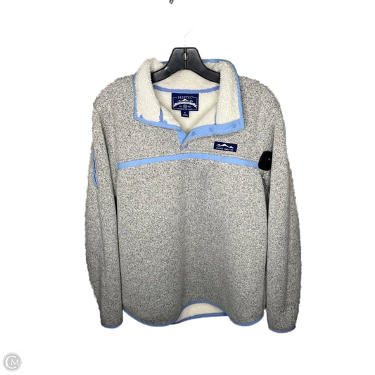 Jacket Fleece By Lauren James In Grey, Size: M