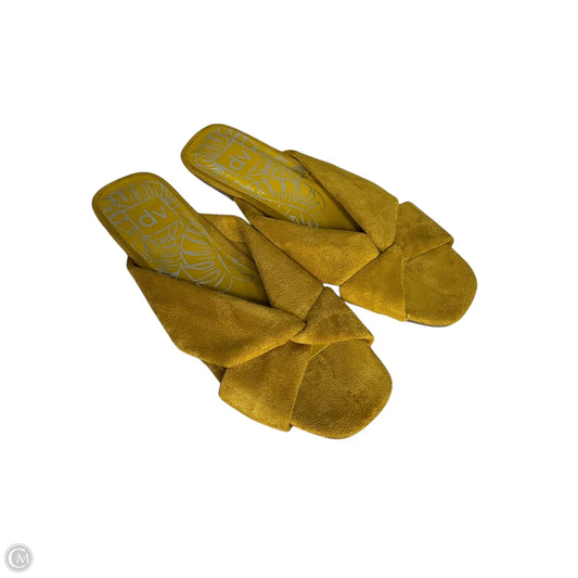 Sandals Flats By Dv In Yellow, Size: 7.5