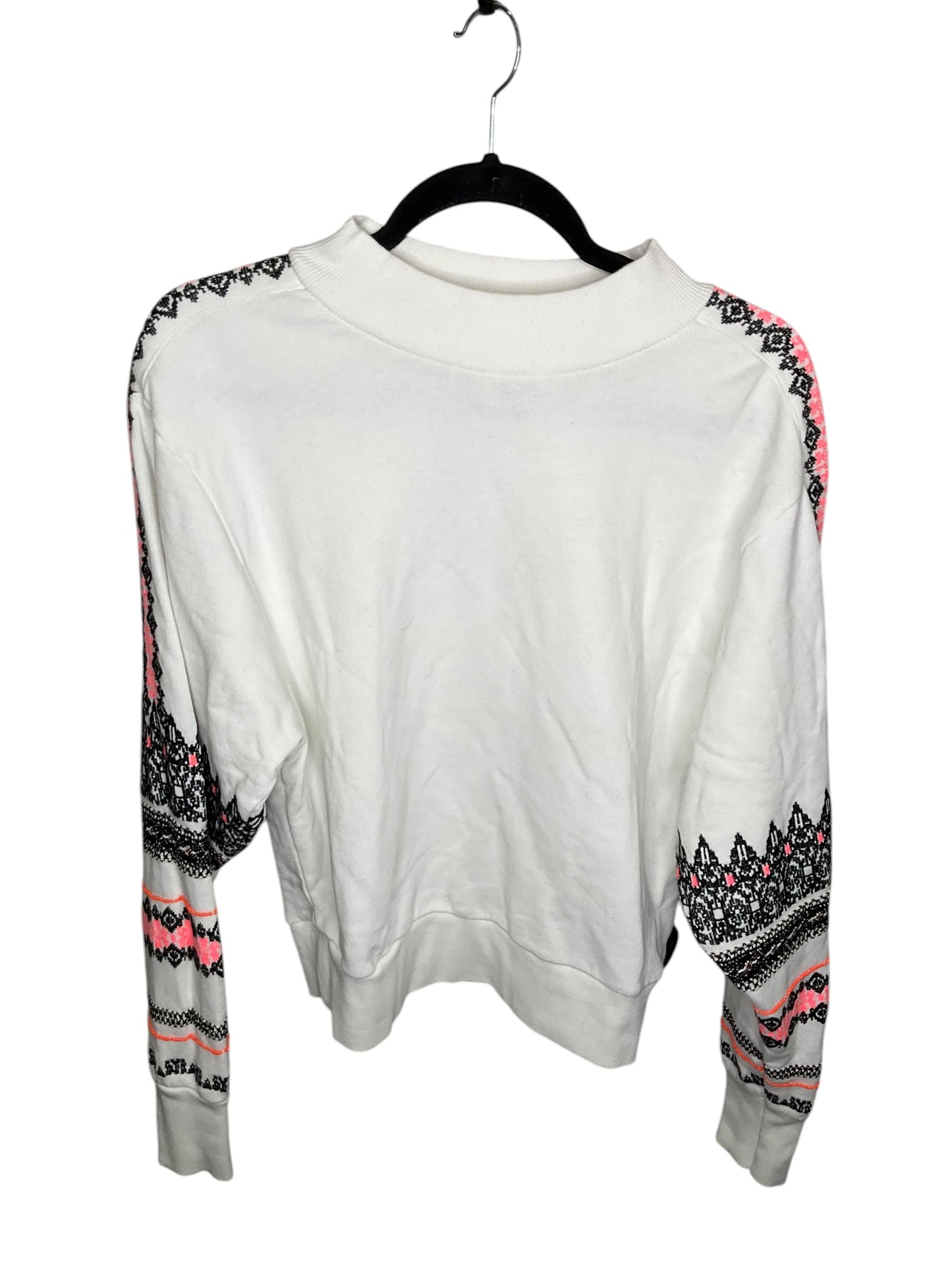 Sweatshirt Collar By Pilcro In White, Size: S