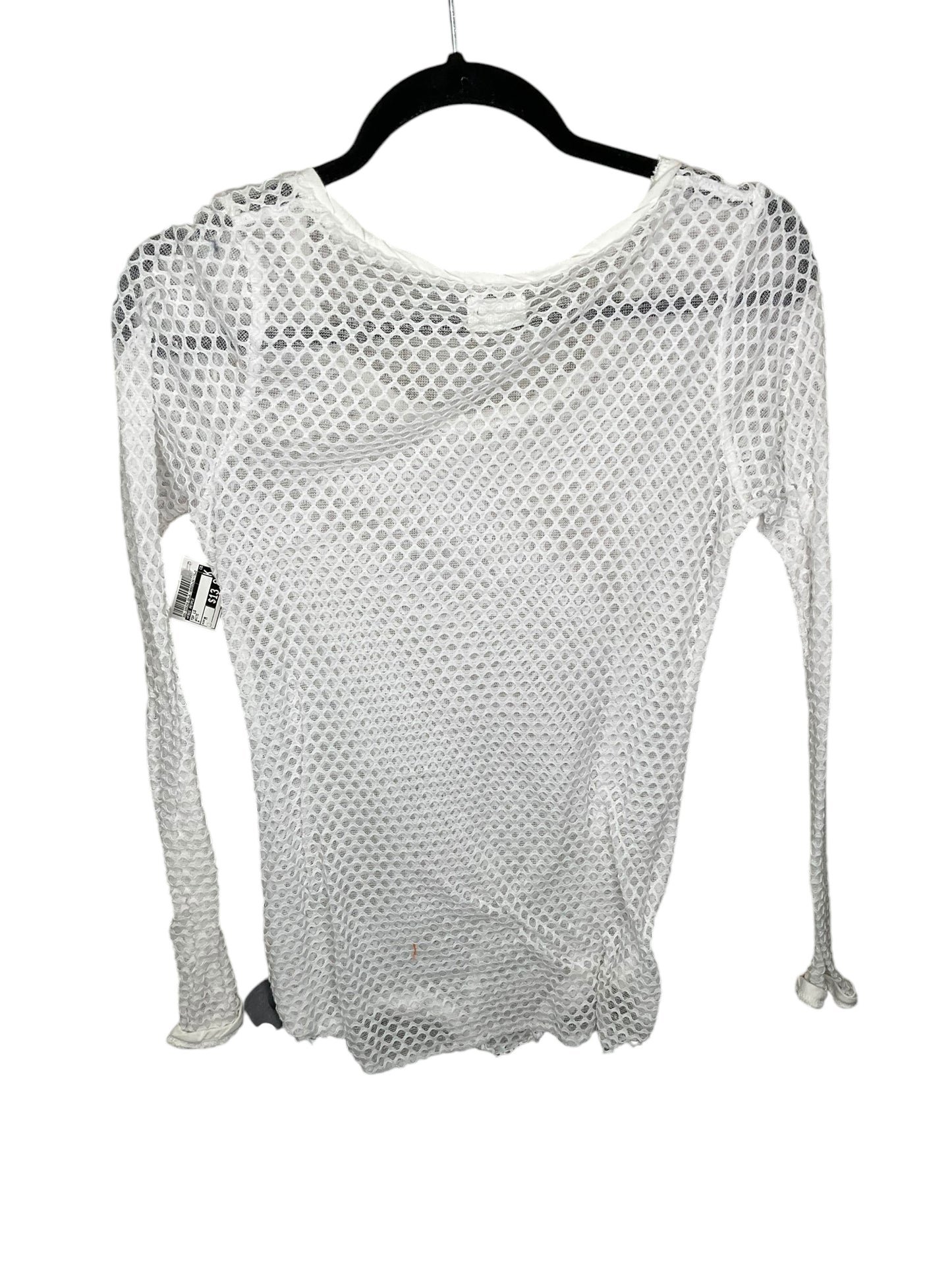 Top Long Sleeve By Free People In White, Size: M