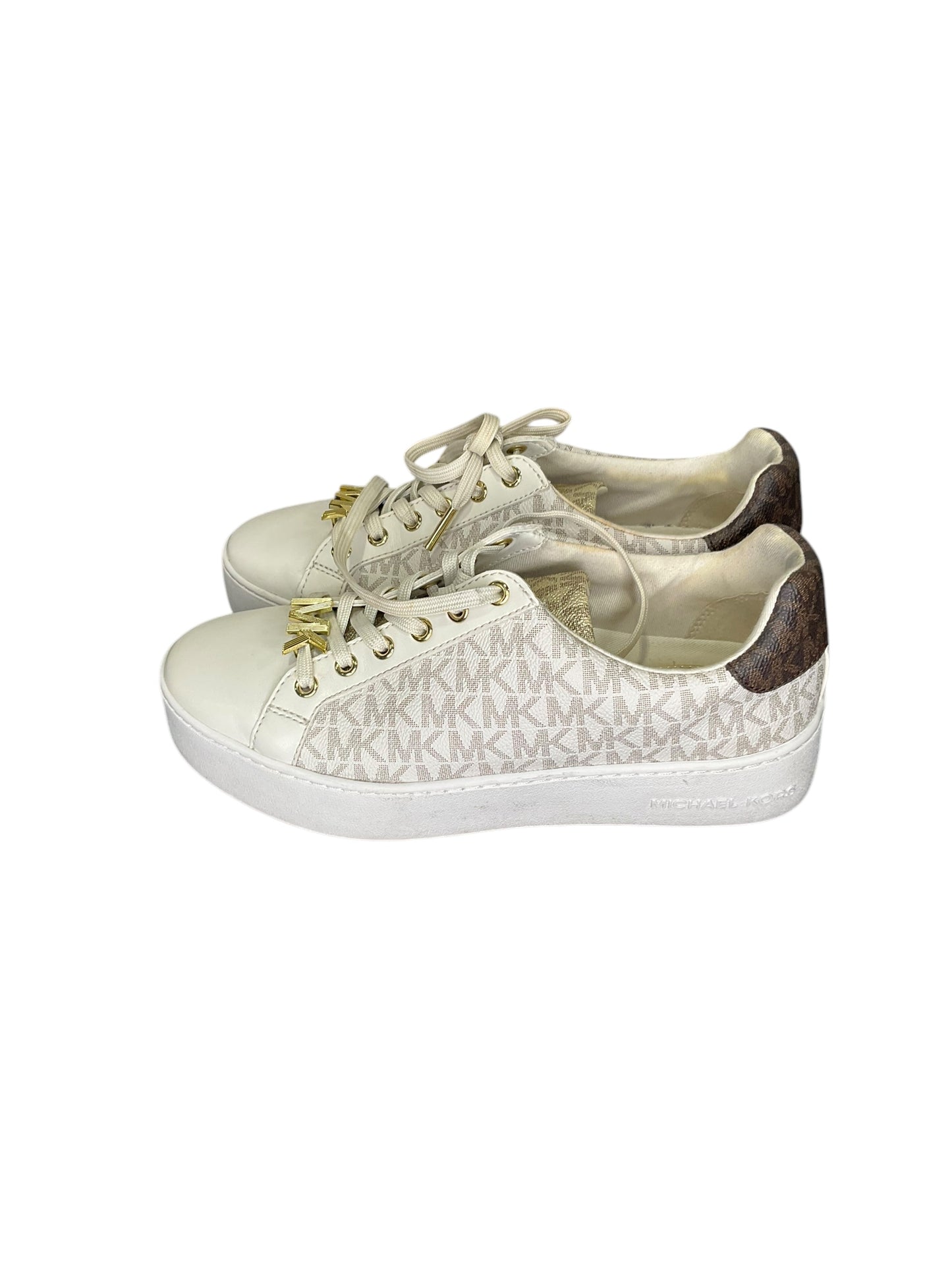 Shoes Sneakers By Michael Kors In Cream, Size: 7.5