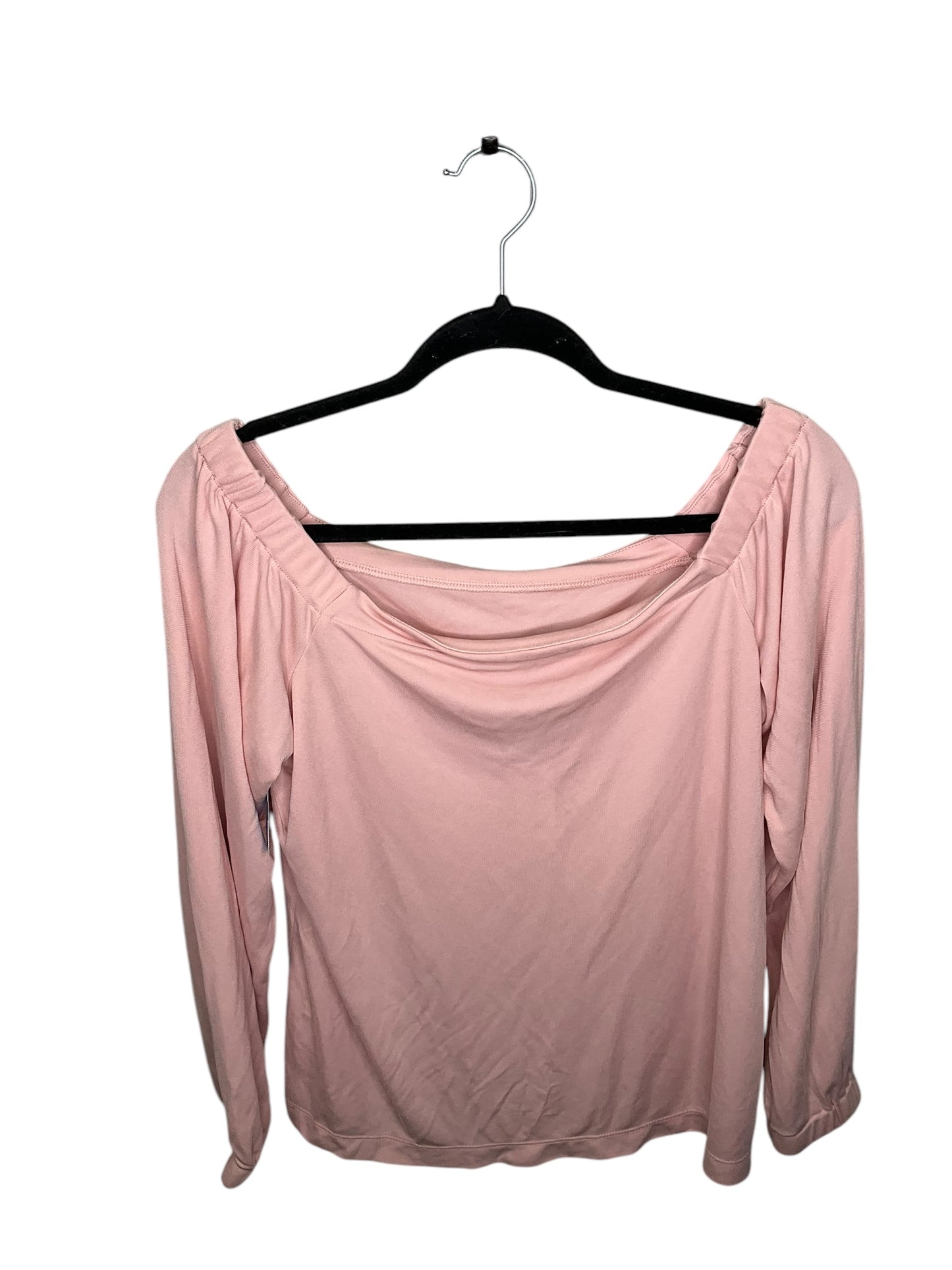 Top Long Sleeve By White House Black Market In Pink, Size: M