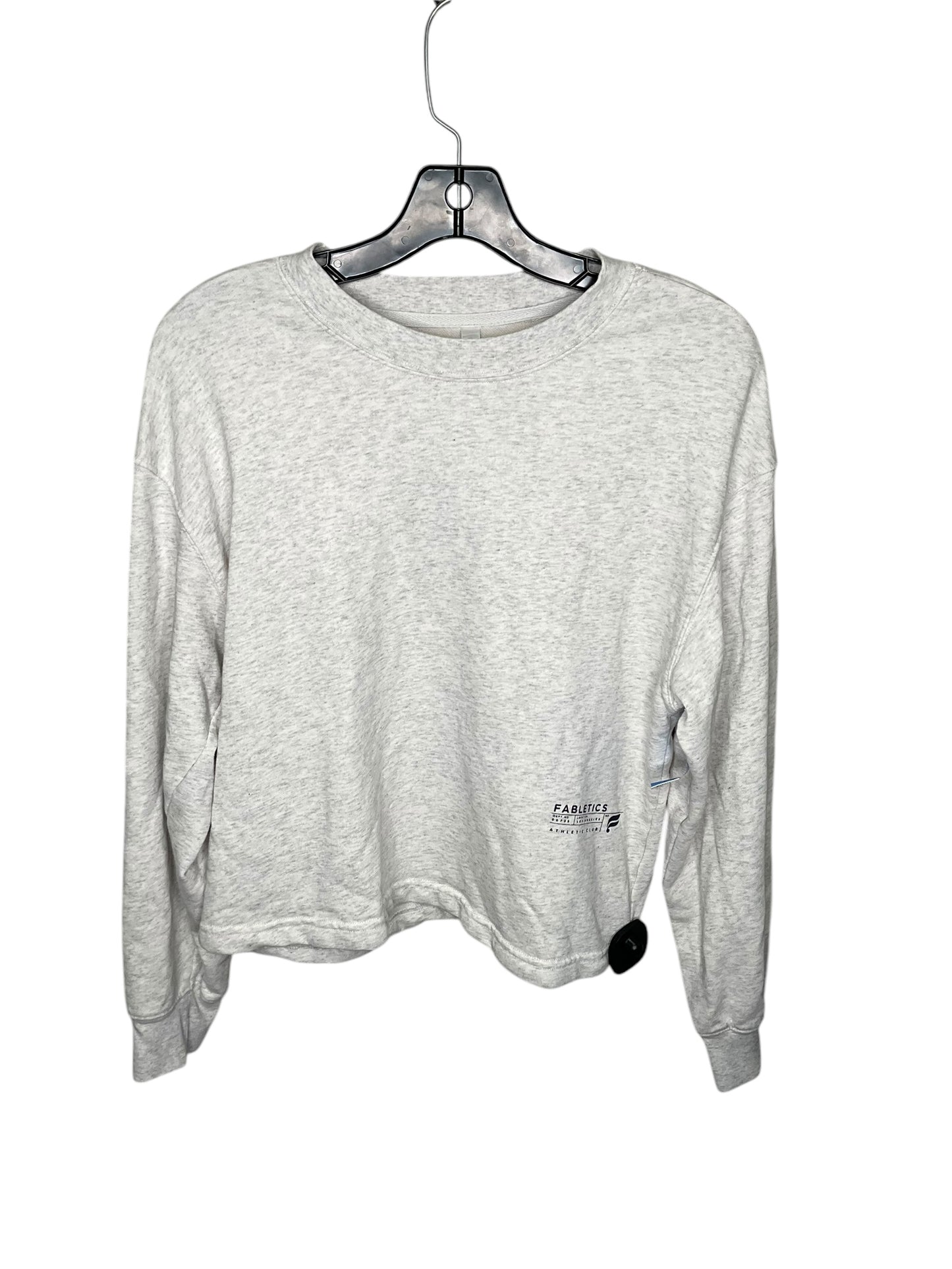 Top Long Sleeve By Fabletics In Grey, Size: S