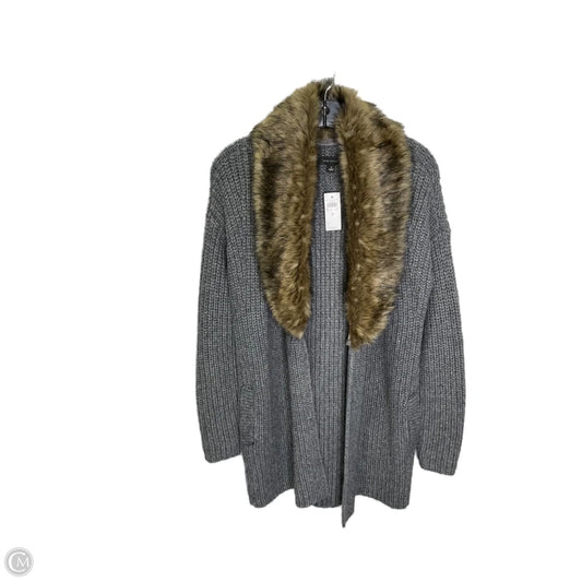 Sweater Cardigan By Kim Rogers In Grey, Size: S