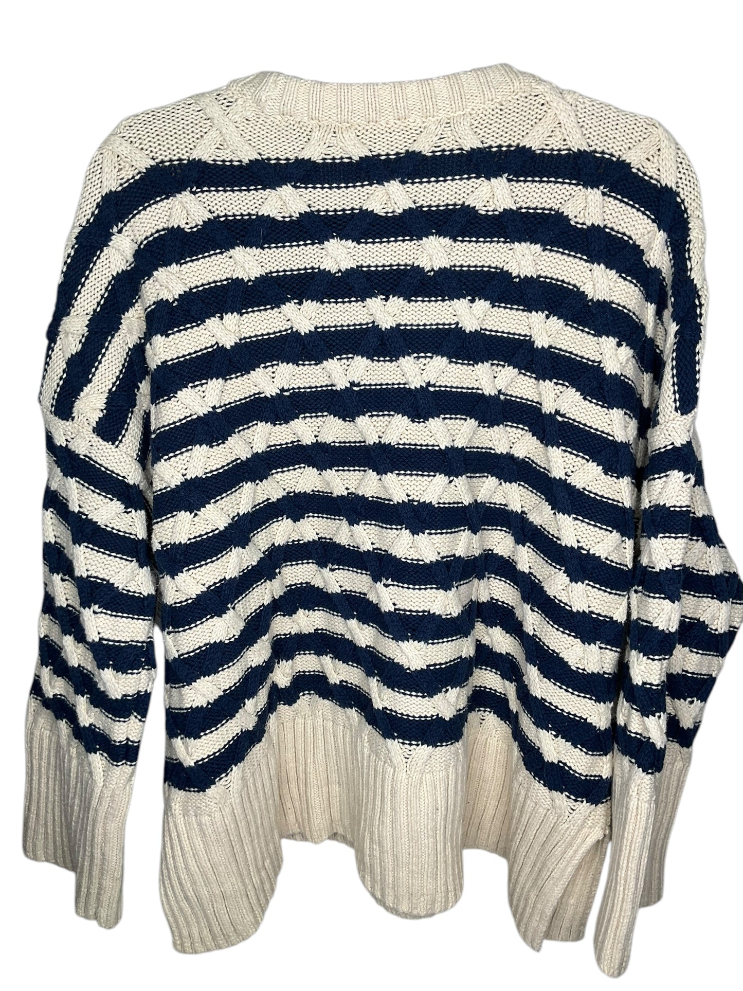 Sweater By Madewell In Striped Pattern, Size: L