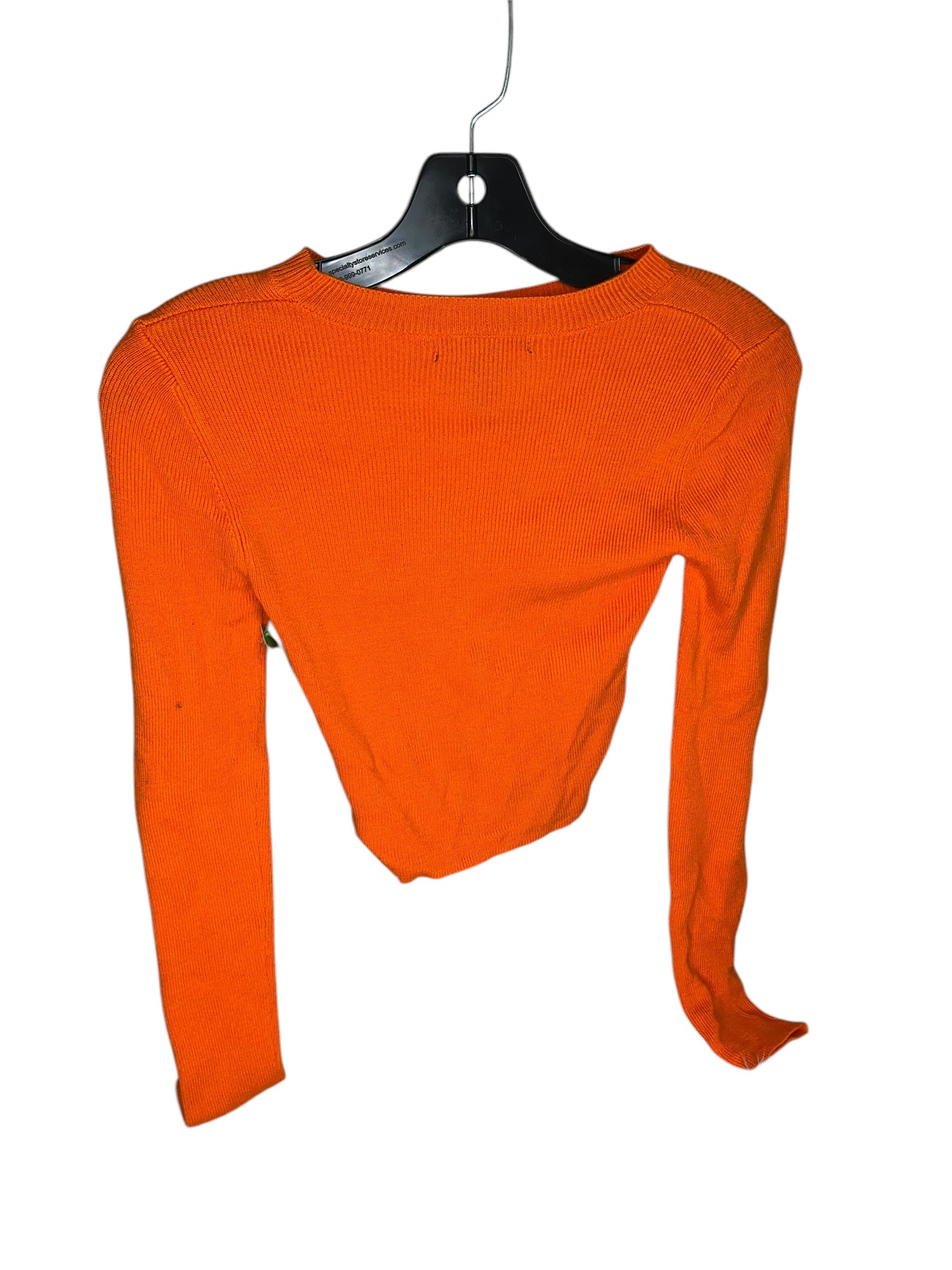 Top Long Sleeve Basic By Forever 21 In Orange, Size: Xs