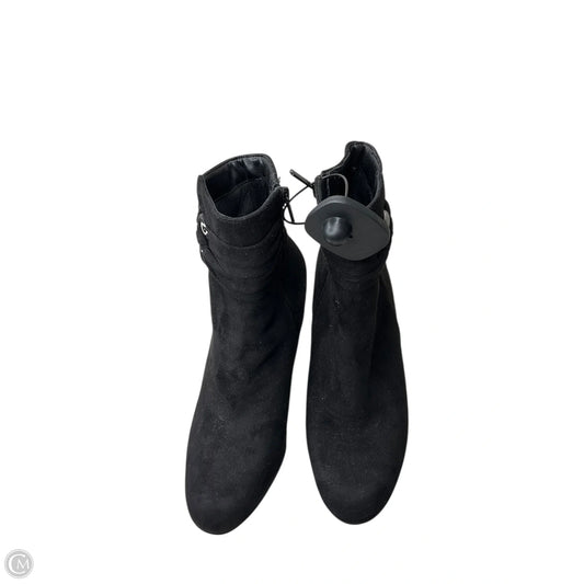 Boots Ankle Heels By Impo In Black, Size: 8