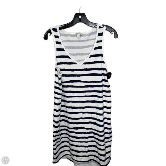 Dress Casual Midi By Nautica In Striped Pattern, Size: L