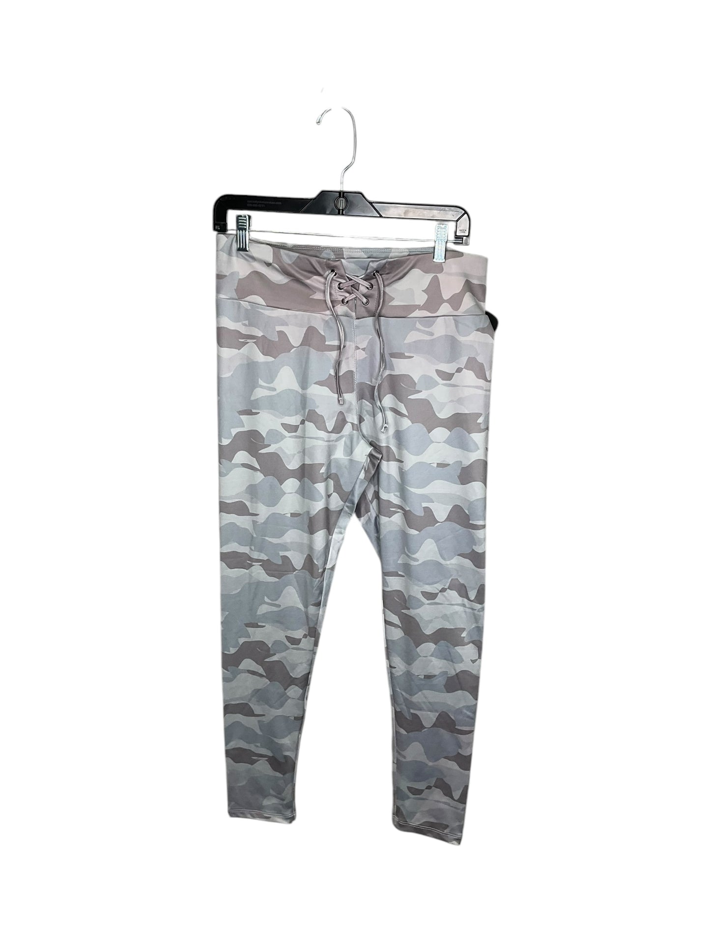 Athletic Leggings By Simply Southern In Camouflage Print, Size: L