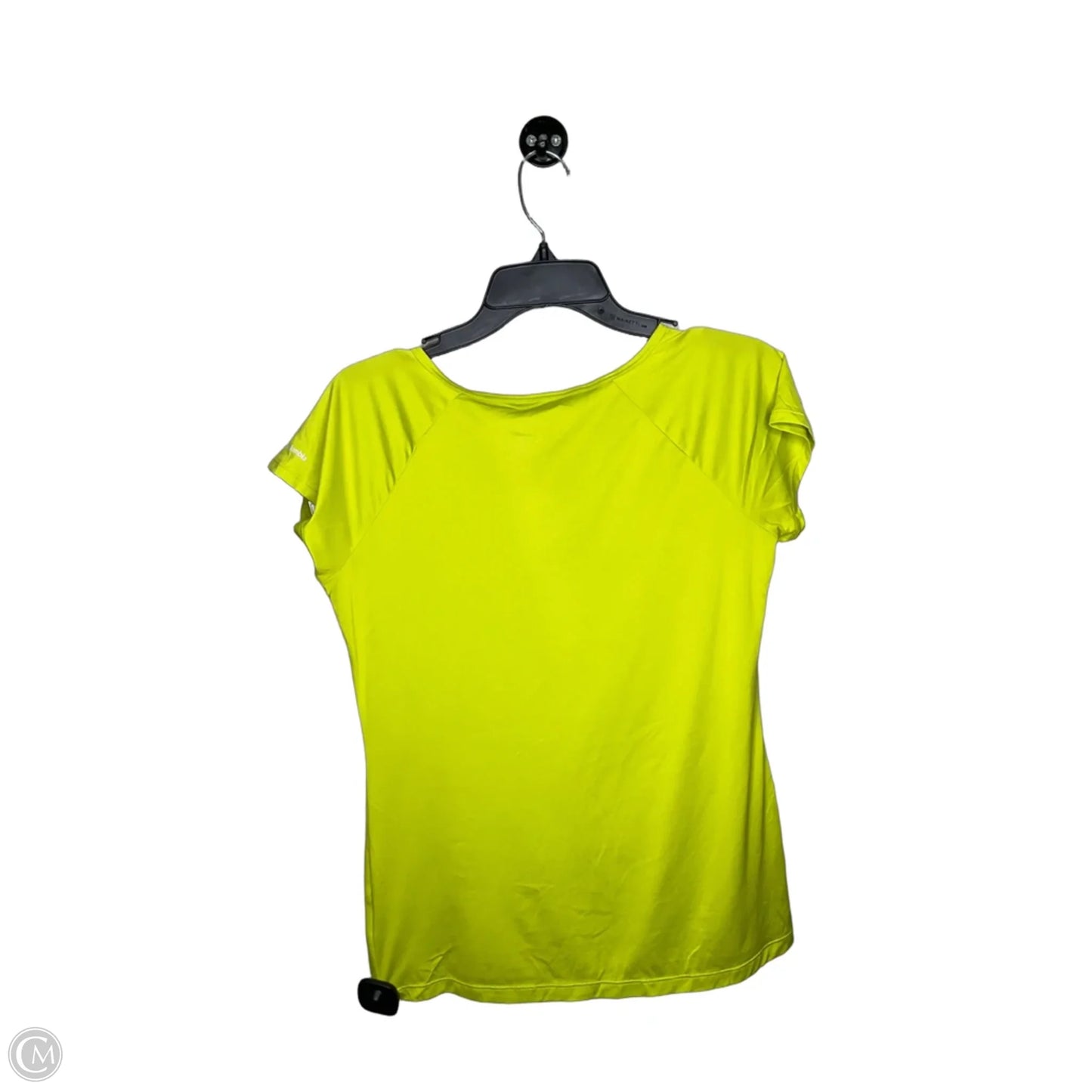Athletic Top Short Sleeve By Columbia In Yellow, Size: M