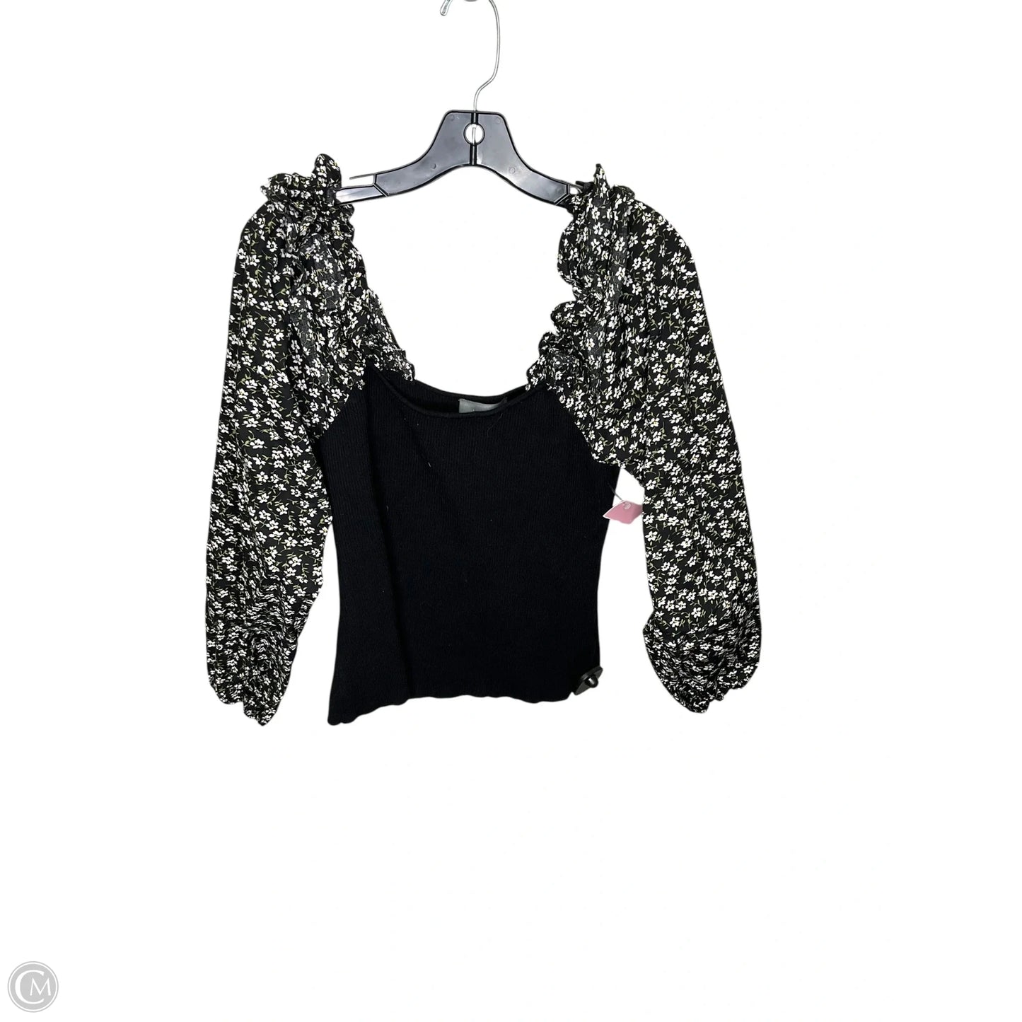 Top Long Sleeve By Anthropologie In Black, Size: Xl