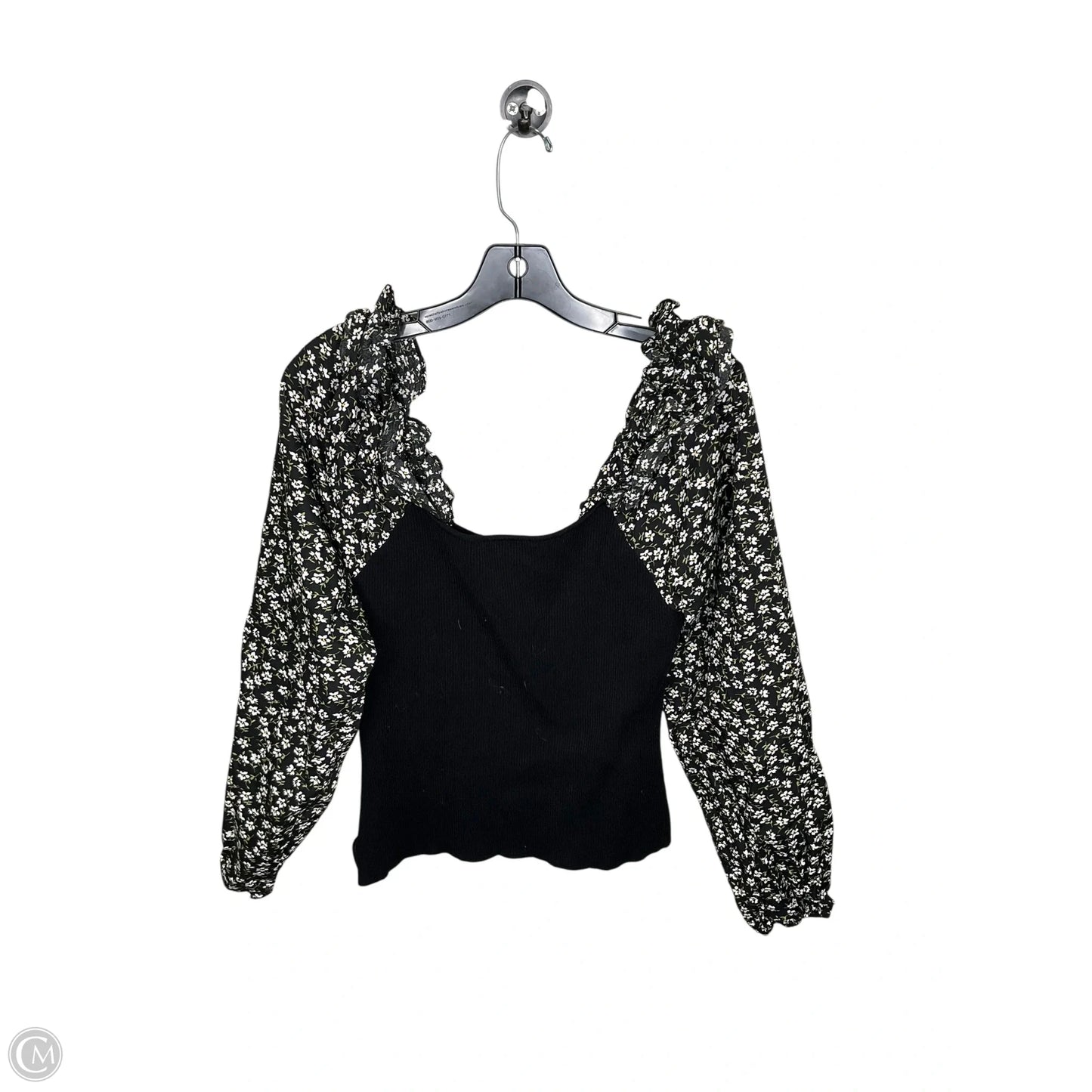 Top Long Sleeve By Anthropologie In Black, Size: Xl