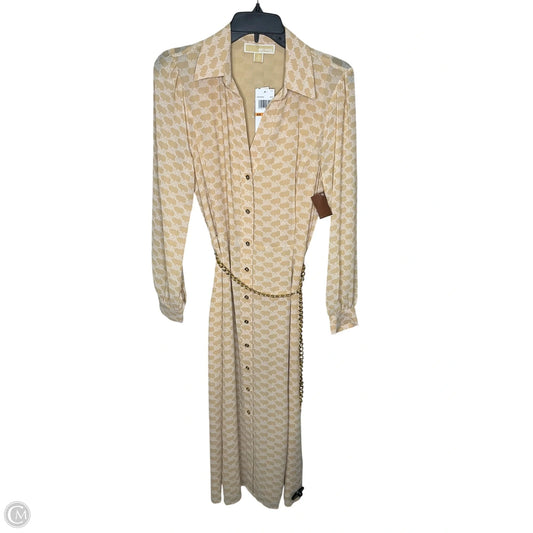 Dress Designer By Michael Kors In Beige, Size: S
