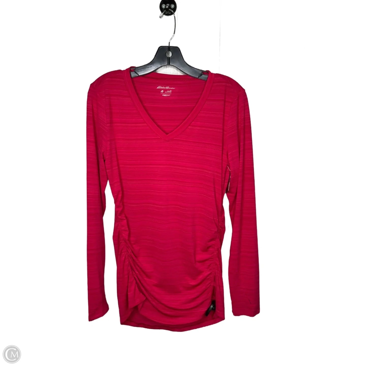 Athletic Top Long Sleeve Crewneck By Eddie Bauer In Pink, Size: M