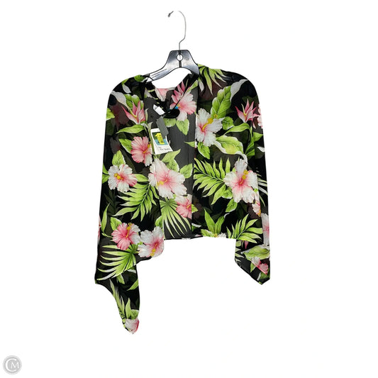 Swimwear Cover-up By Clothes Mentor In Floral Print, Size: Osfm