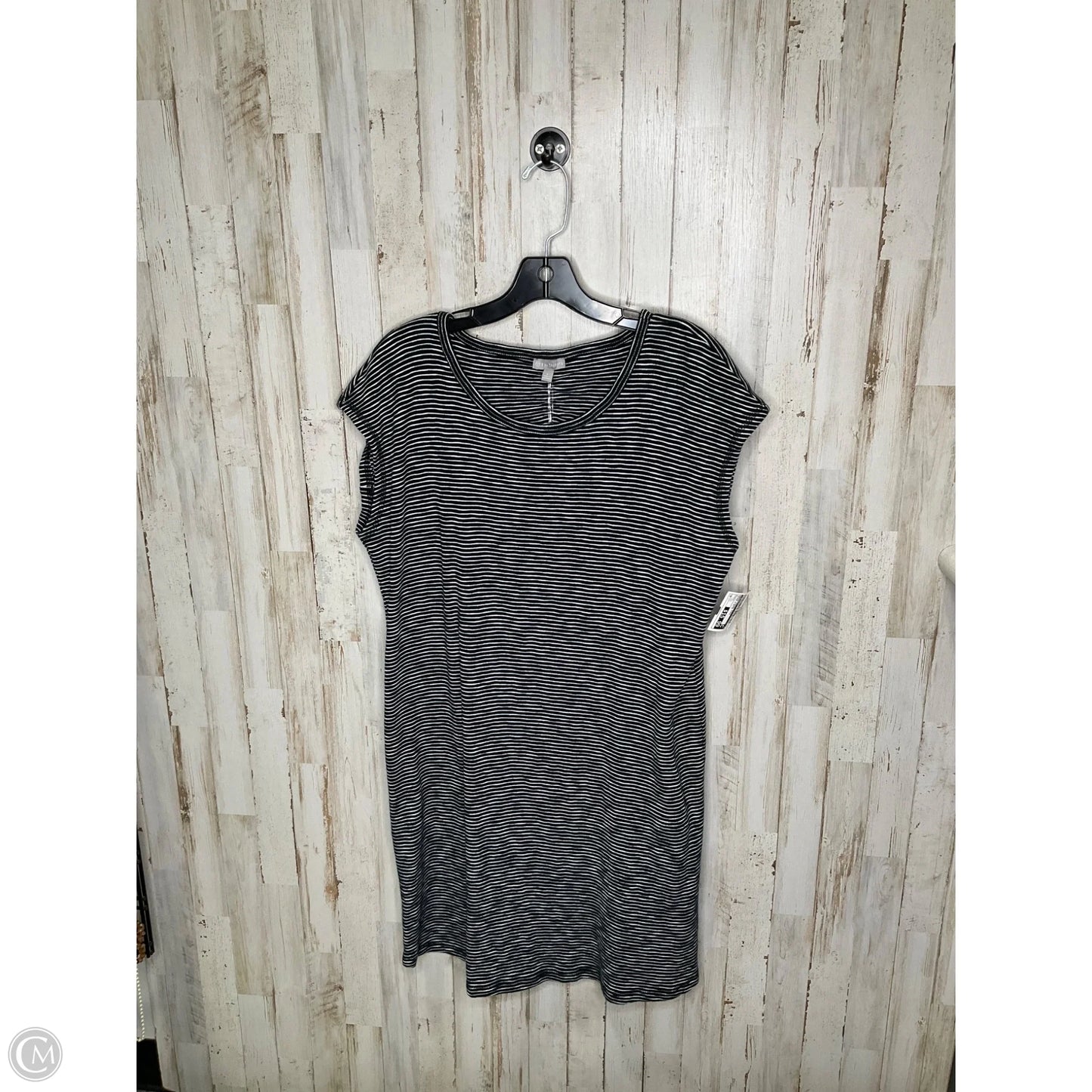 Dress Casual Midi By Talbots In Black & White, Size: L