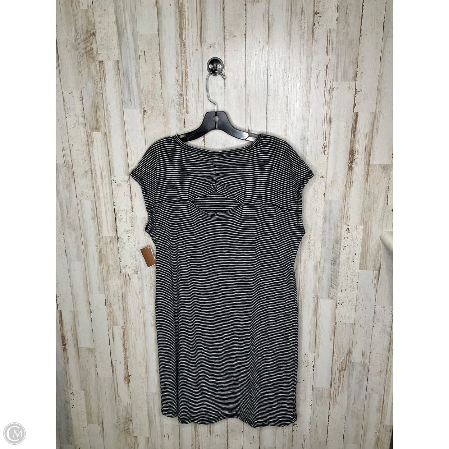 Dress Casual Midi By Talbots In Black & White, Size: L