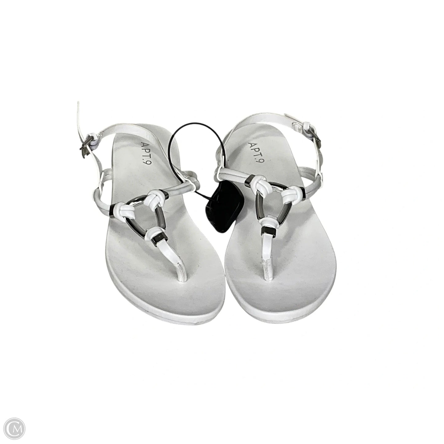 Sandals Flats By Apt 9 In White, Size: 7.5