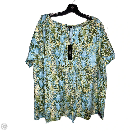 Blouse Short Sleeve By Talbots In Multi-colored, Size: 3x