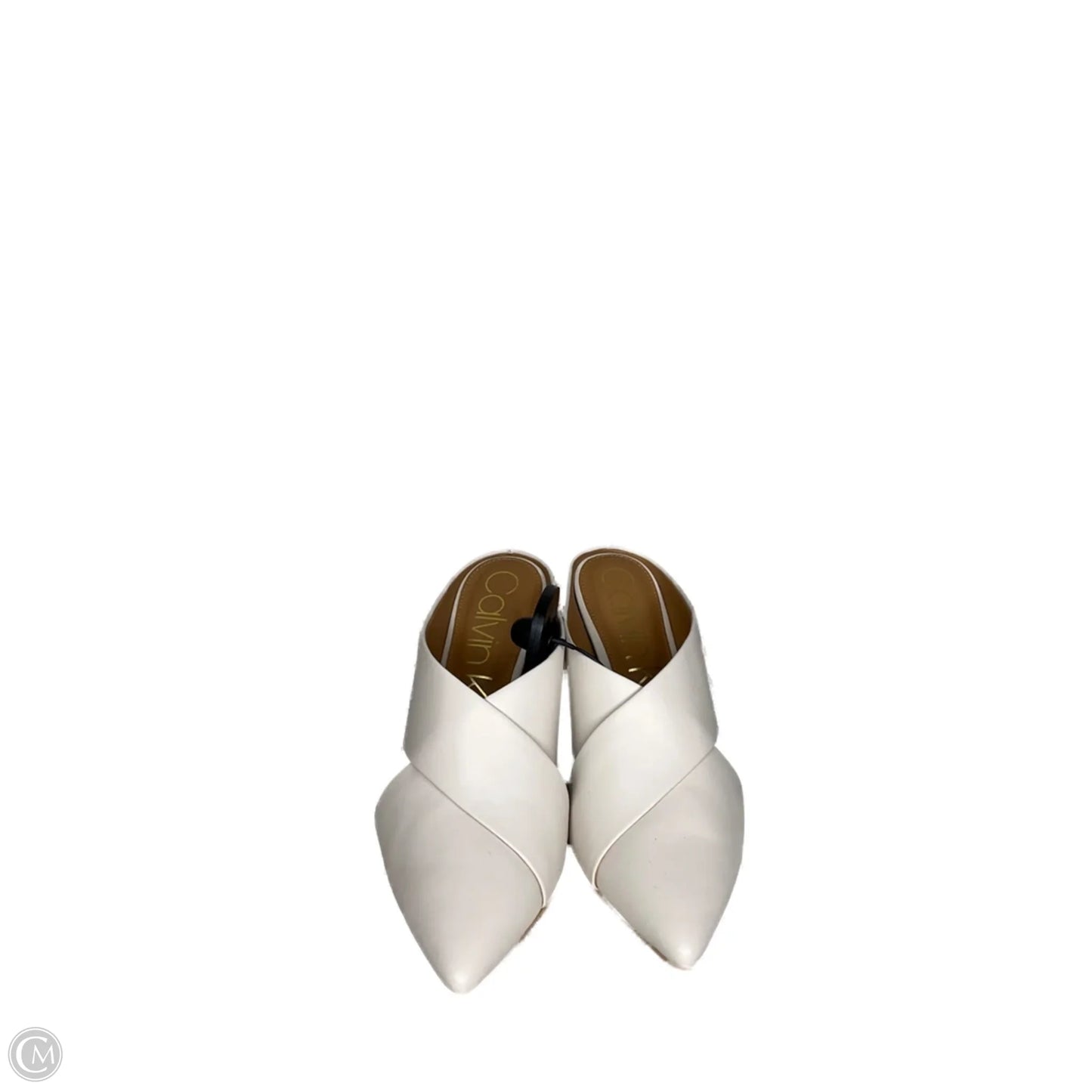 Shoes Heels Kitten By Calvin Klein In White, Size: 8