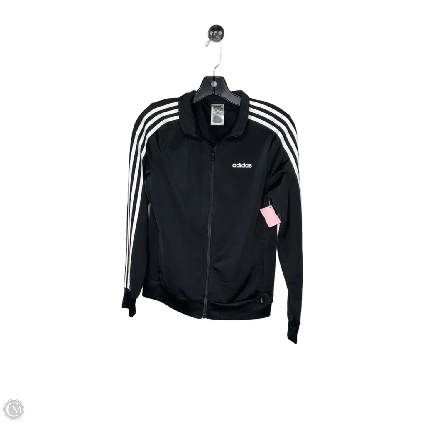 Athletic Jacket By Adidas In Black, Size: S