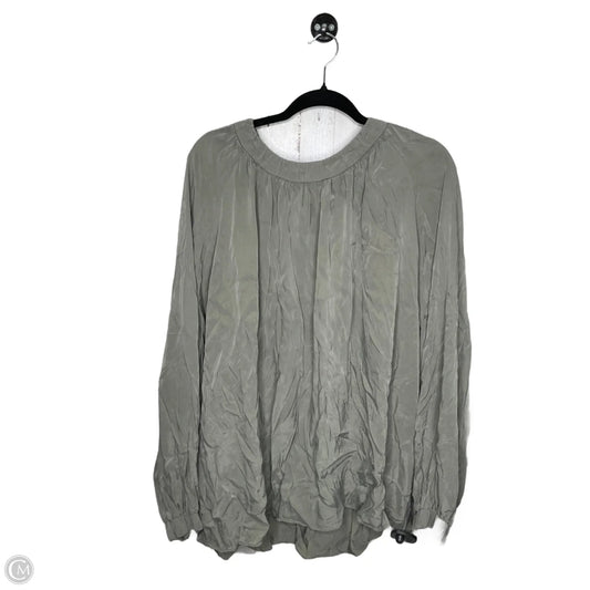 Blouse Long Sleeve By Universal Standard In Tan, Size: Xl