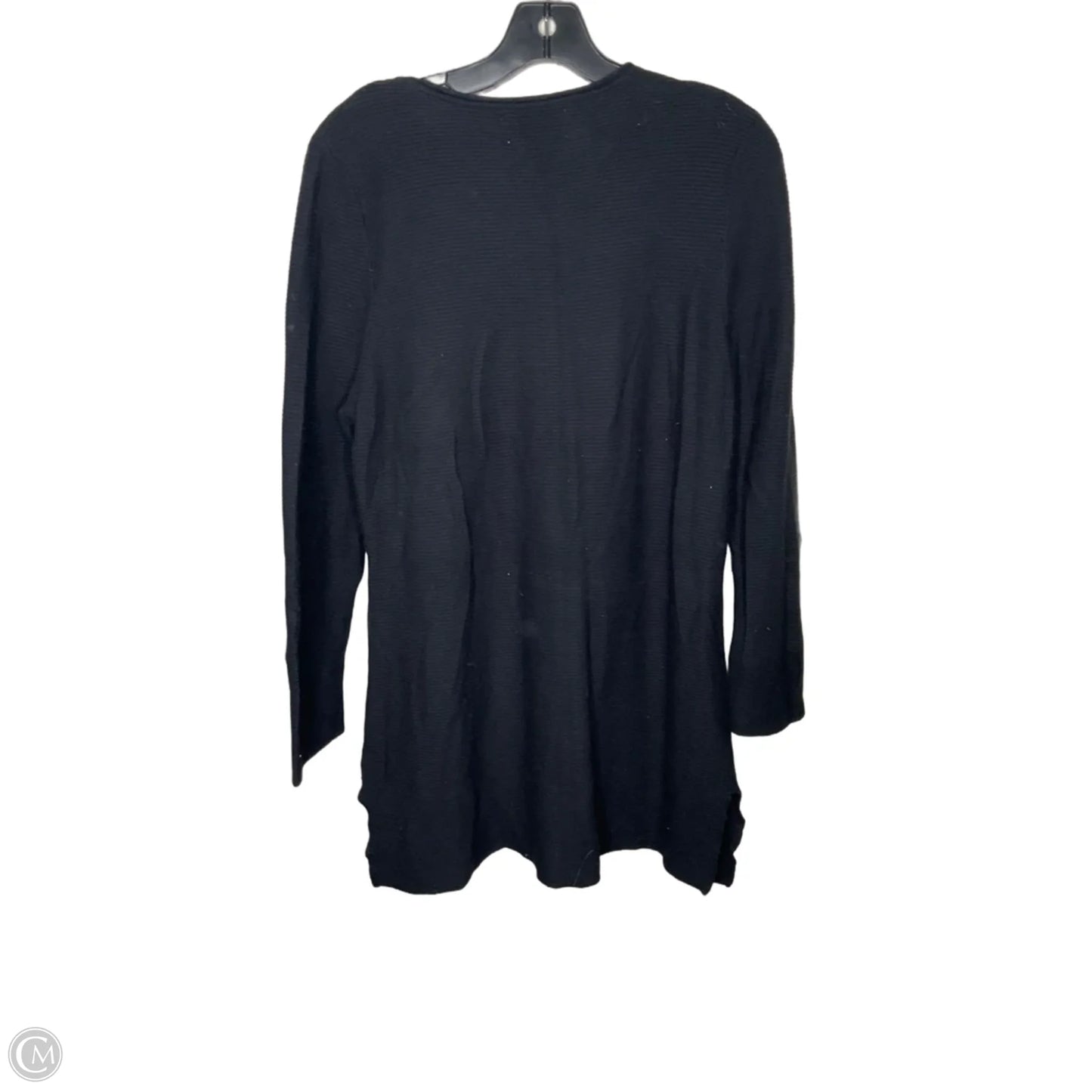 Top Long Sleeve By Peck And Peck In Black, Size: L