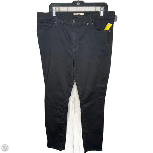 Jeans Skinny By Levis In Black, Size: 18