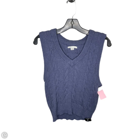 Vest Sweater By American Eagle In Blue, Size: Xs