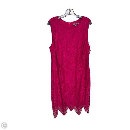 Dress Casual Midi By Sharagano In Pink, Size: 18
