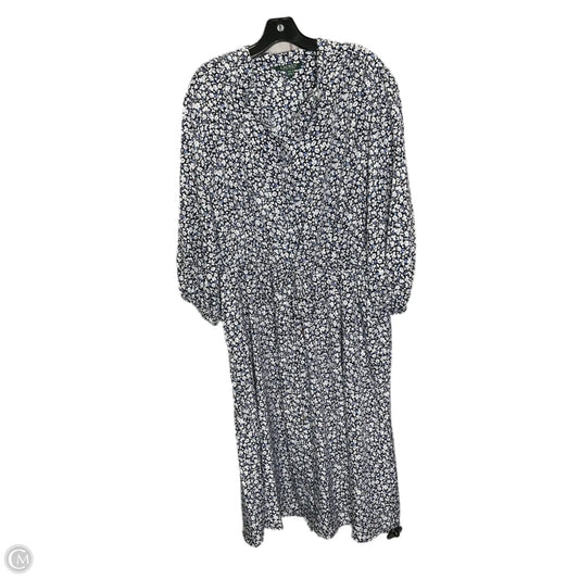 Dress Casual Maxi By Lauren By Ralph Lauren In Floral Print, Size: 20