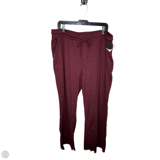 Athletic Pants By Athletic Works In Red, Size: 3x
